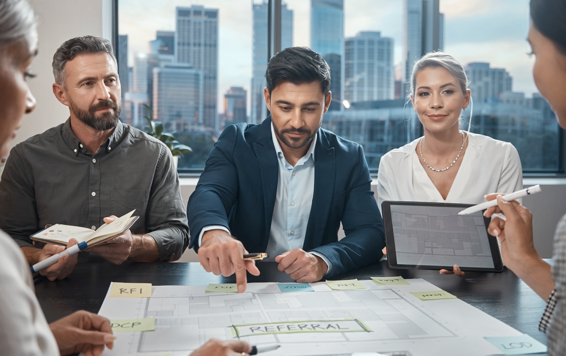 project meeting developers and planners