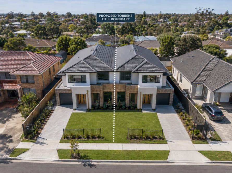aerial of dual occ
